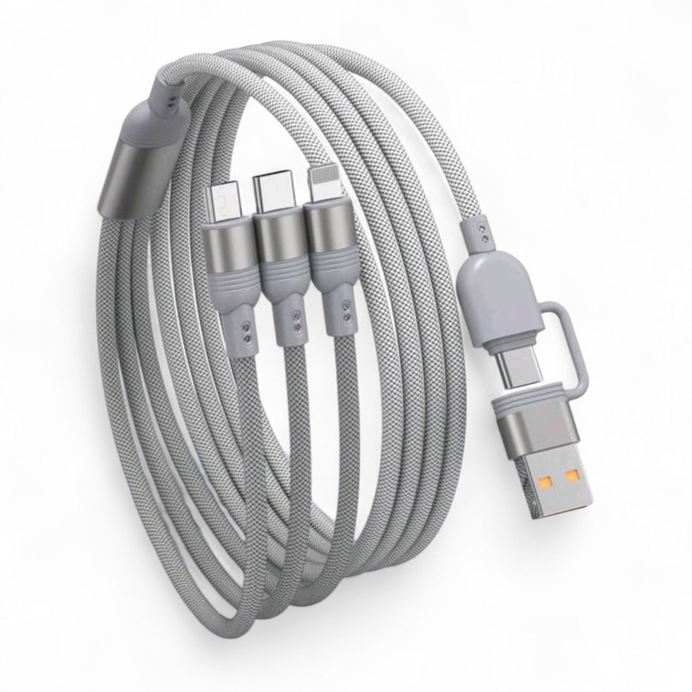 3in2 100W Fast USB Charging‎ Cable Universal Multi Function Charger Cord